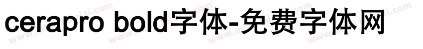 cerapro bold字体字体转换